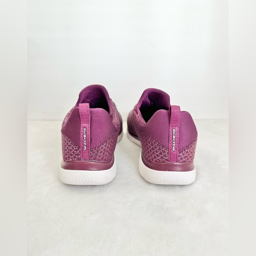Skechers Summits Washable Mesh Bungee Sneakers Glowing Iris Size 9.5 Wide Fit - Picture 3 of 8